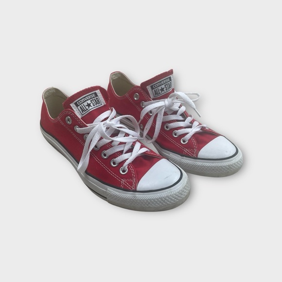 Converse Chuck Taylor All Star Red Low Top Sneakers Men’s 8.5 / Women’s 10.5 - Picture 1 of 6
